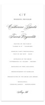 Classically Elegant Wedding Programs