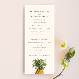 Party in Paradise Wedding Programs