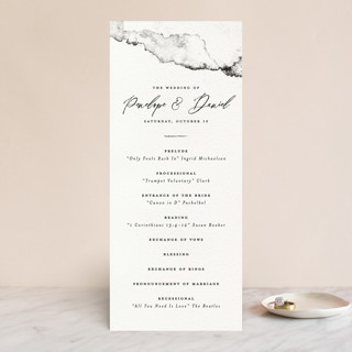Inky Wedding Programs