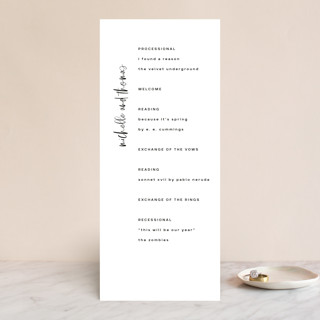 Moderne Wedding Programs