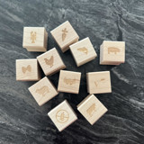 Meal Choice Rubber Stamp for Place Cards - Multiple Options Rubber Stamps