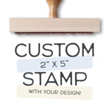 Wedding Logo Stamp | 2x5 Custom Rubber Stamp | Send Your Design Rubber Stamps