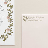 SELF-INK Vintage Roses Address Stamp | Pebble Beach Ink Color Address Stamps