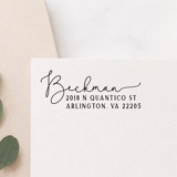 Script Return Address Stamp | Self-Inking Stamp Address Stamps