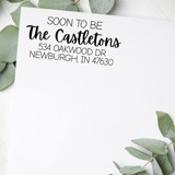 Custom Soon To Be Address Stamp | Self-Inking | Black Ink Address Stamps