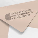 Art Deco Arch Address Stamp Address Stamps