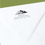 Custom Return Address Stamp | Outdoor Mountain Wedding Design | Self-Inking Address Stamps