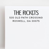 Modern Return Address Stamp | Wood Handle Stamp Address Stamps