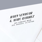 Custom Self-Inking Address Stamp For Two Last Names Address Stamps