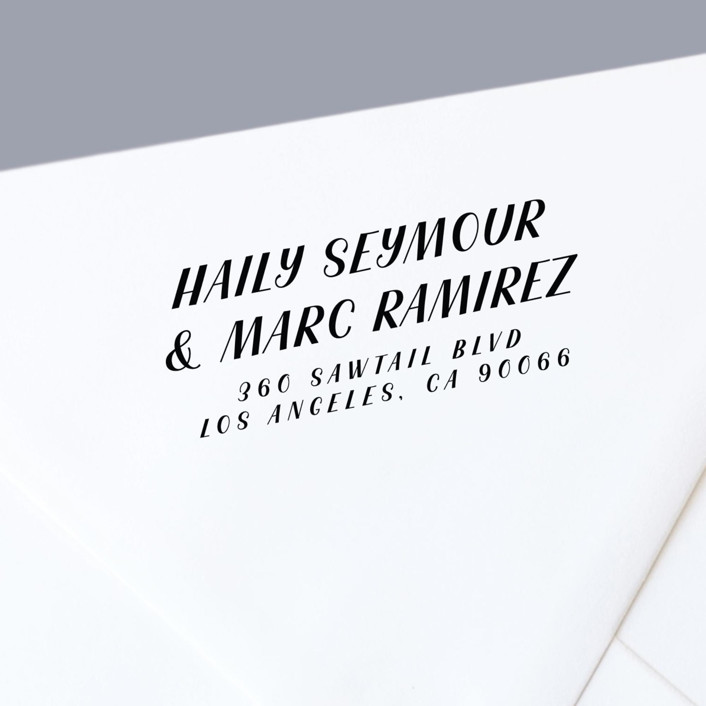 Custom SelfInking Address Stamp For Two Last Names Address Stamps by