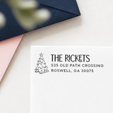 Christmas Tree Return Address Stamp | Self-Inking Stamp Address Stamps