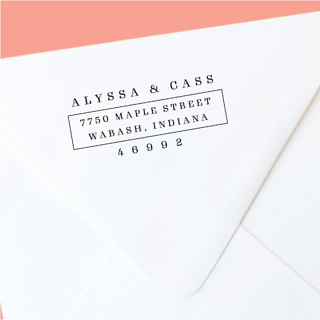 Custom Mid Century Modern Return Address Stamp | Simple and Classic | Self-Inking Address Stamps