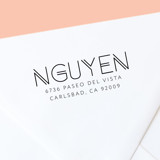 Personalized Art Deco Self-Inking Return Address Stamp Address Stamps