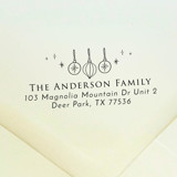 Christmas Ornaments Address Stamp | Self Inking Return Address Stamp Address Stamps