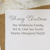 Calligraphy Address Stamp for Christmas Cards | Self-Inking Stamp Address Stamps