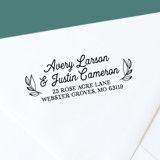Custom Self-Inking Return Address Stamp | Modern Botanical Address Stamps