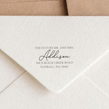 Future Mr. and Mrs. Address Stamp | Wood Handle Stamp Address Stamps