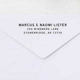 Minimalist 3-line Return Address Stamp | Self-Inking Stamp Address Stamps