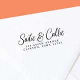 Romantic Script Style Custom Self-Inking Return Address Stamp