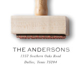 Custom Return Address Stamp | Modern Wooden Rubber Stamp Address Stamps