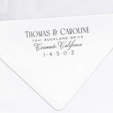 Romantic Modern Address Stamp | Customizable Stamp for Wedding Invitations Address Stamps