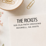 Modern Return Address Stamp | Self-Inking Stamp Address Stamps