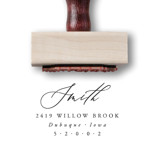 Custom Return Address Stamp | Romantic Wooden Rubber Stamp Address Stamps