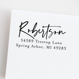 Personalized Self-Inking Stamp with Handwriting Script Address Stamps
