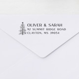 Vintage Christmas Tree Address Stamp | Self-Inking Address Stamps
