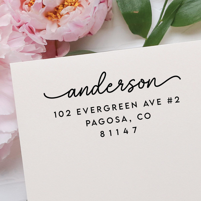 Custom Last Name Address Stamp Self Inking Return Address Stamp