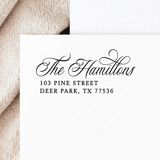 Calligraphy Address Stamp | Self-Inking Return Address Stamp Address Stamps