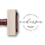 Custom Return Address Stamp  |  Round Address Stamp Address Stamps