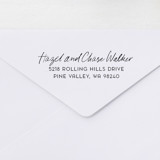 Custom Self-Inking Return Address Stamp with Handwritten Script Address Stamps