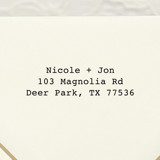 Simple Clean Address Stamp | Self Inking Return Address Stamp Address Stamps