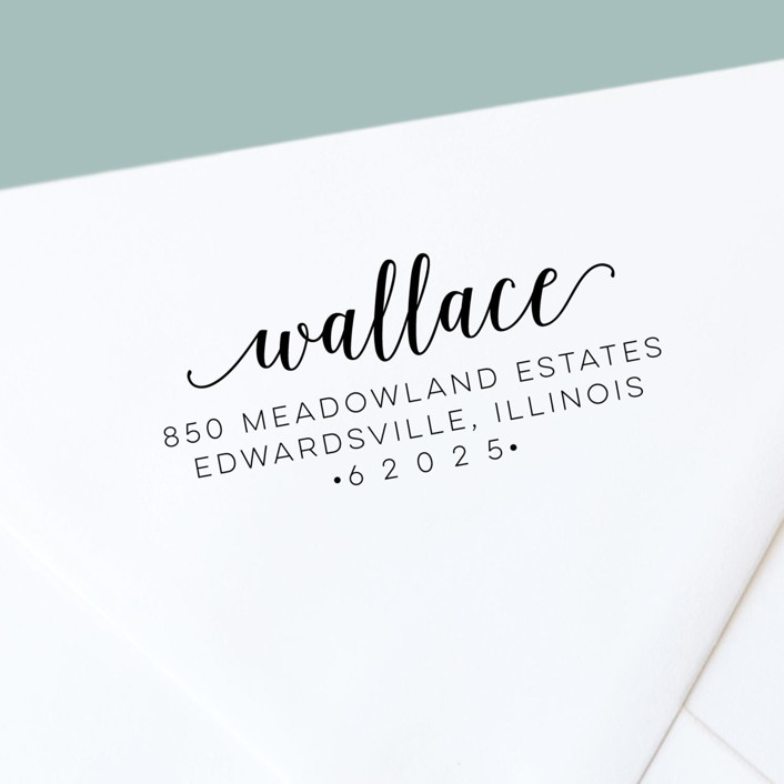 Custom Calligraphy Style SelfInking Return Address Stamp Address