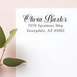 Custom Self-Inking  Address Stamp with Elegant Script Address Stamps