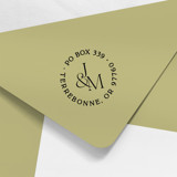 Round Monogram Address Stamp Address Stamps