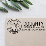 Custom Pennsylvania Address Stamp | Self-Inking | Black Ink Address Stamps