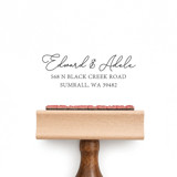 Modern Calligraphy Stamp | Wood Handle Stamp Address Stamps