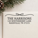 Classic Bow Self-Inking Personalized Address Stamp Address Stamps