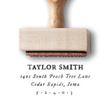 Custom Return Address Stamp | Rustic Wedding | Wooden Rubber Stamp Address Stamps