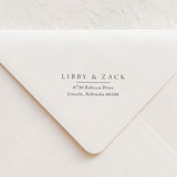 Classic Rule Stamp - Serif Couples Address Stamp | Wood Handle Stamp Address Stamps