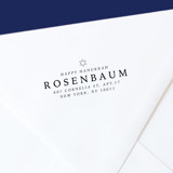 Happy Hanukkah Self-Inking Address Stamp Address Stamps