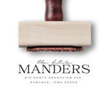 Custom Return Address Stamp | "The Future" Stamp | Wooden Rubber Stamp Address Stamps