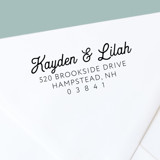 Modern Romantic Custom Self-Inking Return Address Stamp Address Stamps