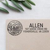 Custom Virginia Address Stamp | Self-Inking | Black Ink Address Stamps