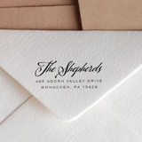 Vintage Calligraphy Return Address Stamp | Self-Inking Address Stamps