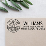Custom Maine Address Stamp | Self-Inking | Black Ink Address Stamps