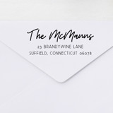 Personalized Address Self-Inking Stamp with Elegant Calligraphy Address Stamps