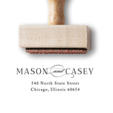 French Whimsy Return Address Stamp | Romantic Wooden Rubber Stamp Address Stamps